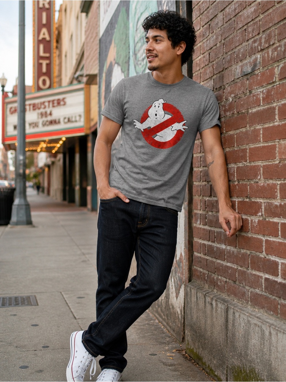 Ghostbusters - Gray- T-shirt- Small